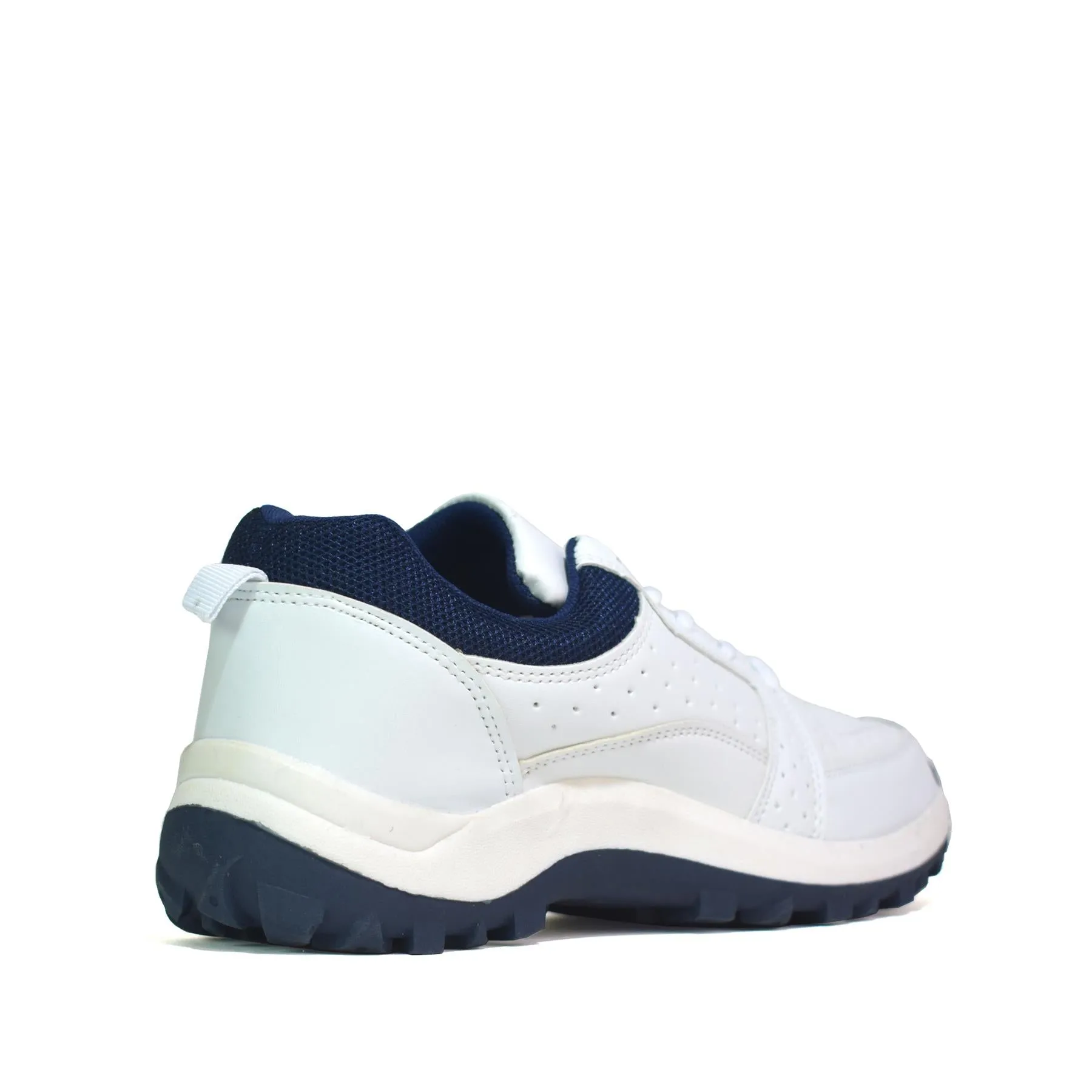 Men's Lace Up Trainers White PU