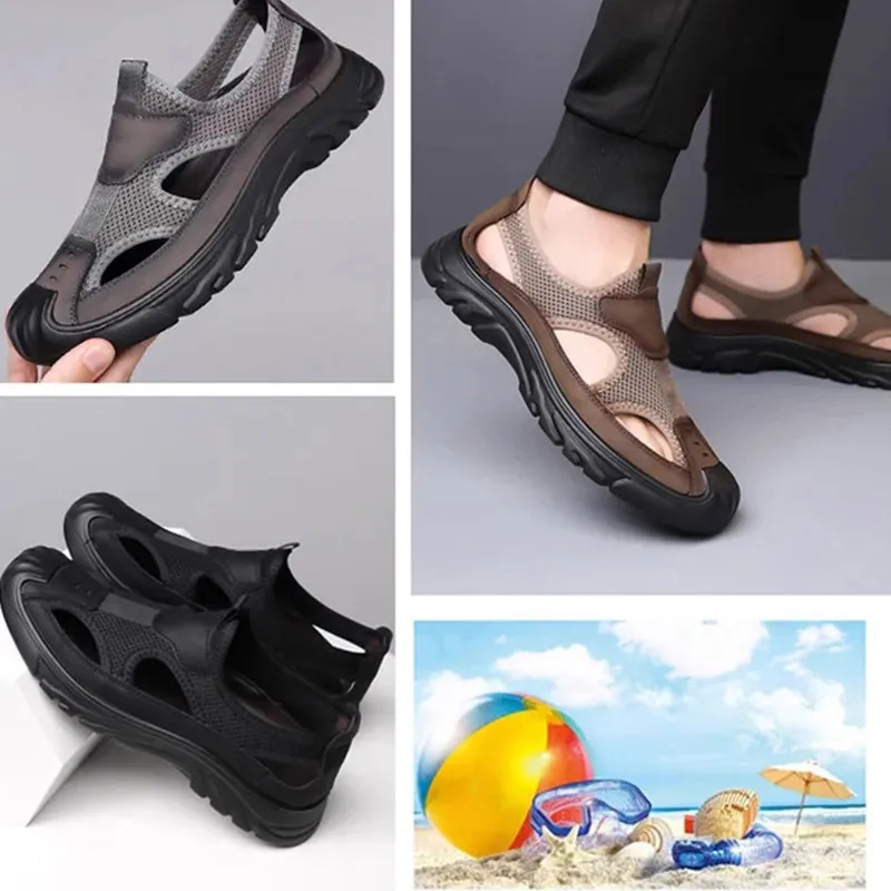 Mesh Hollow Lightweight Soft Sole Sandals