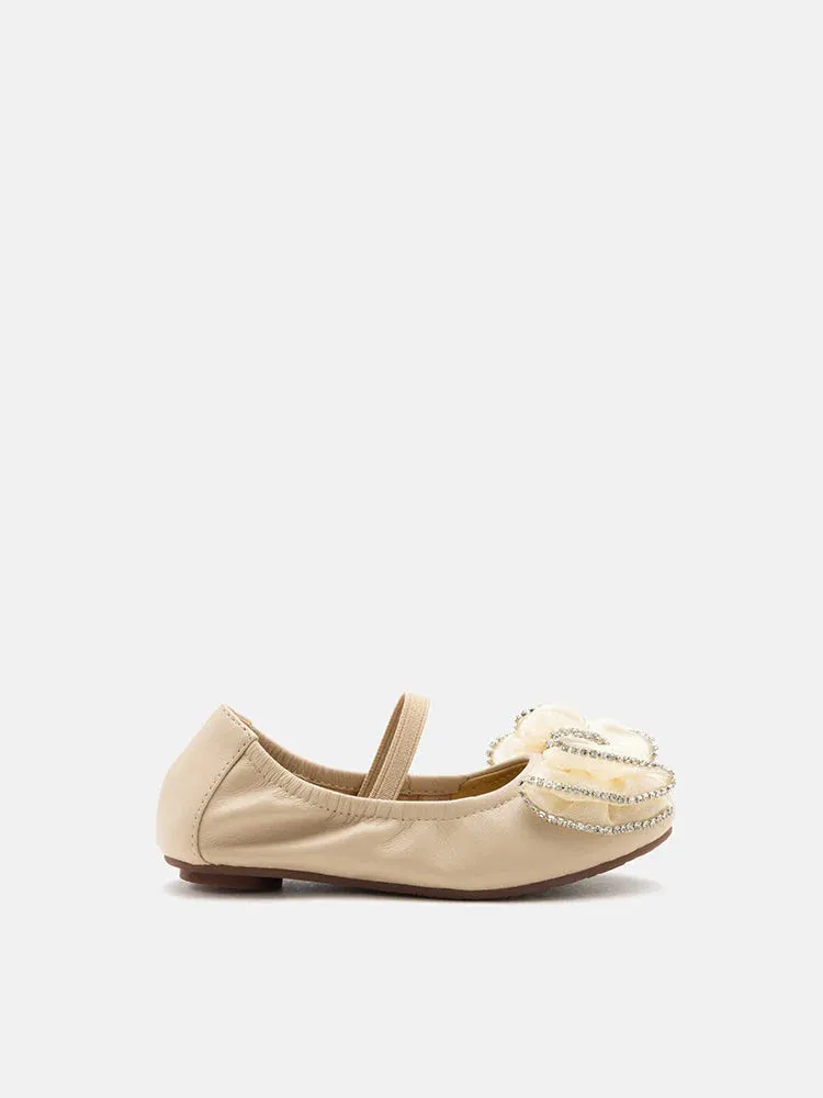 Mini Brea Crystal Bow Mary Jane Ballerinas