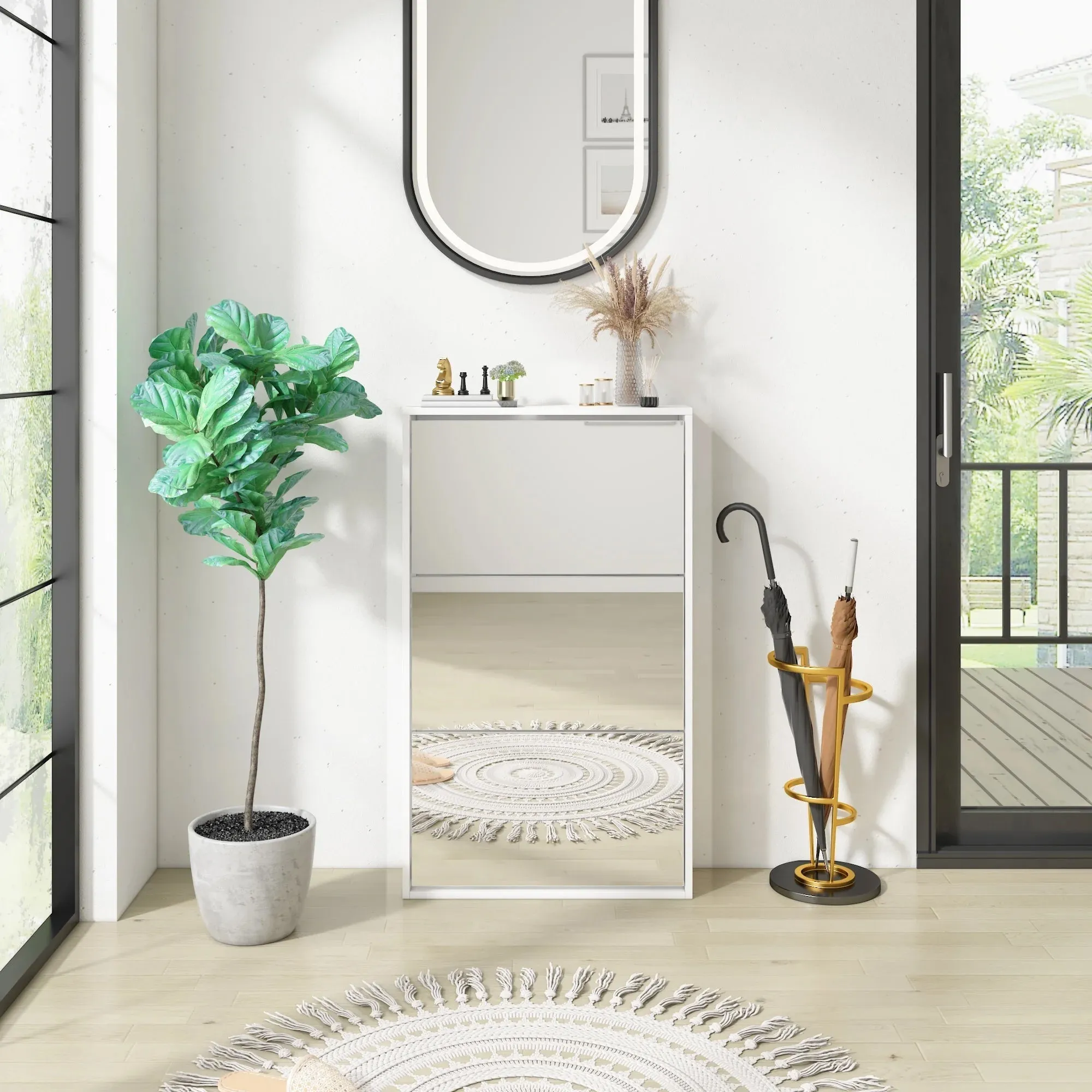 Mirrage - Mirror Shoe Cabinet