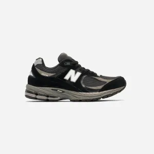 New Balance 2002R Black Dark Grey White