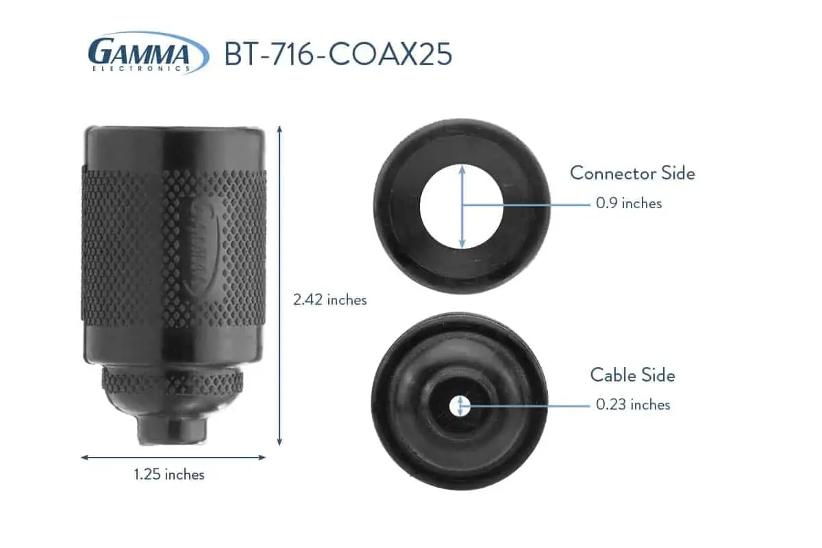 NEX10® & F Connector RF Weatherproof Boot