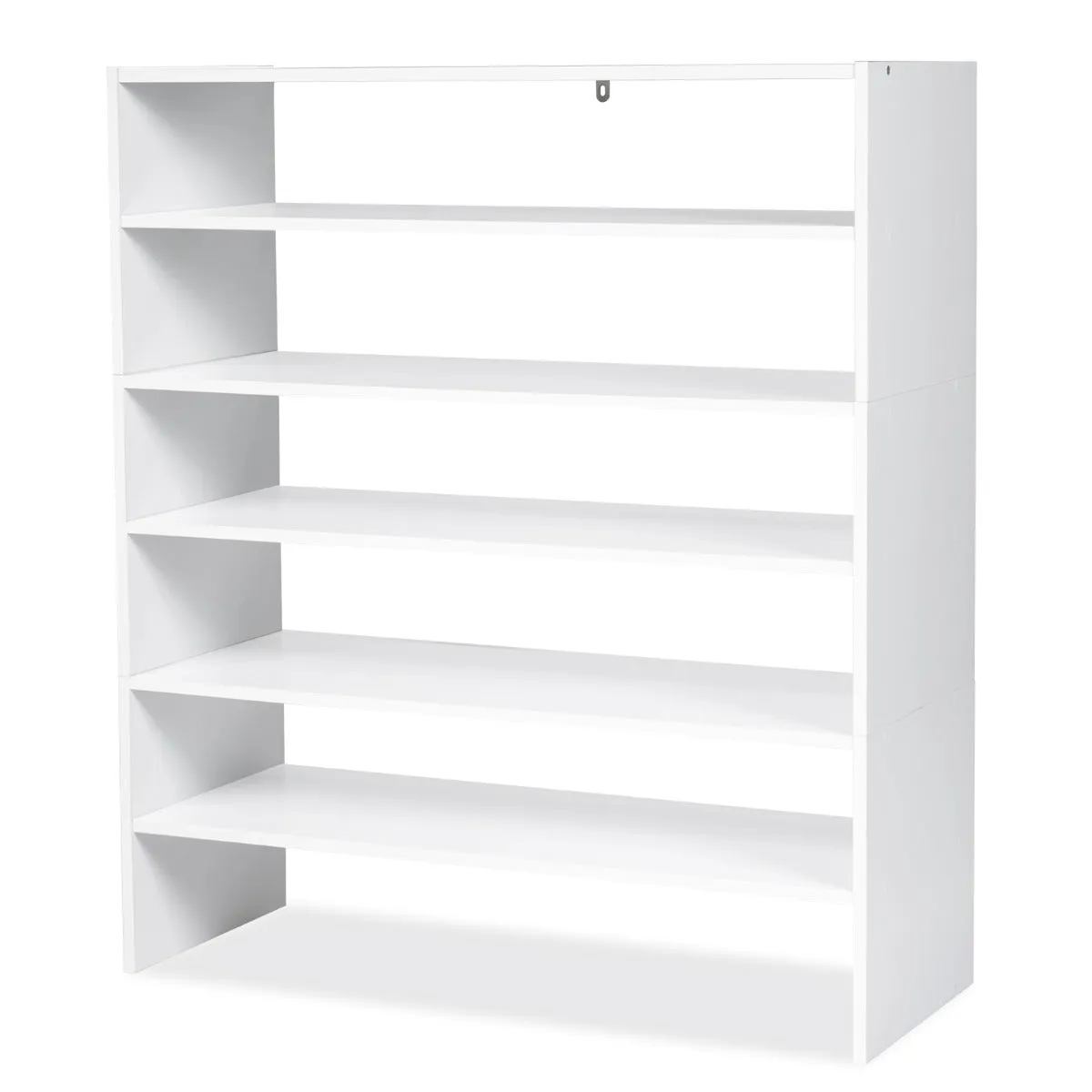 NNECW 6-Tier Home Storage Shelf for Shoes with Anti-toppling Device for Entryway