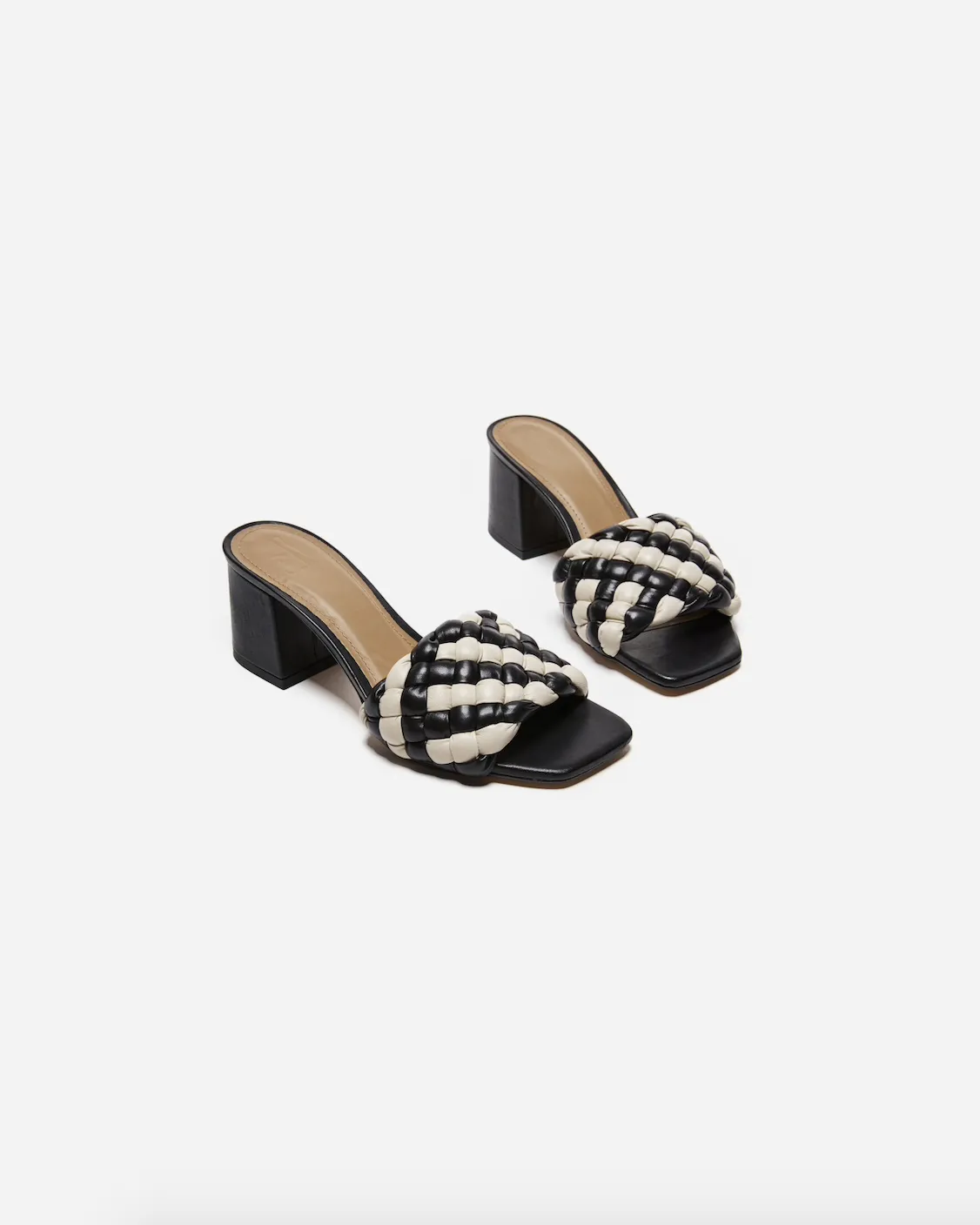 Odessa | Black/White | Lamb Skin Leather