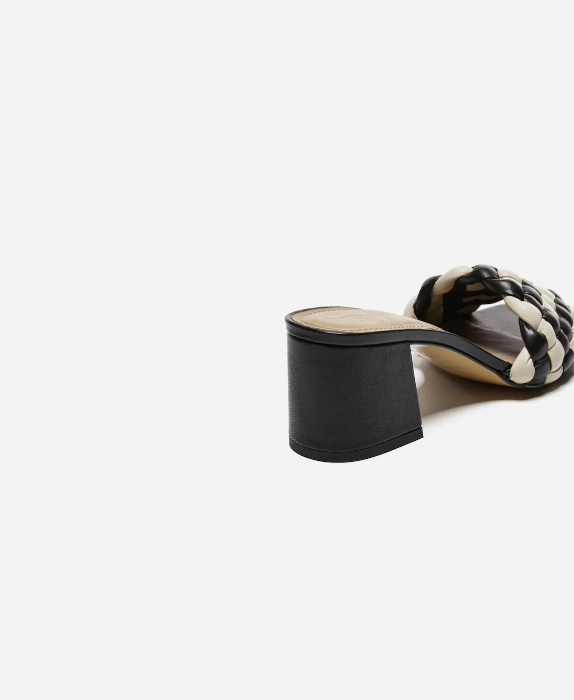 Odessa | Black/White | Lamb Skin Leather