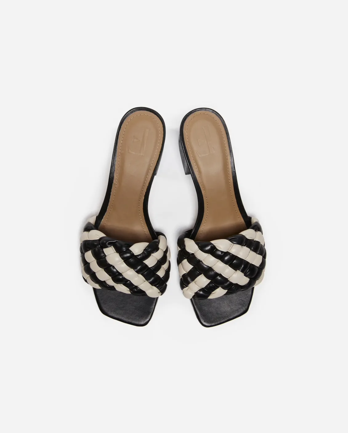 Odessa | Black/White | Lamb Skin Leather