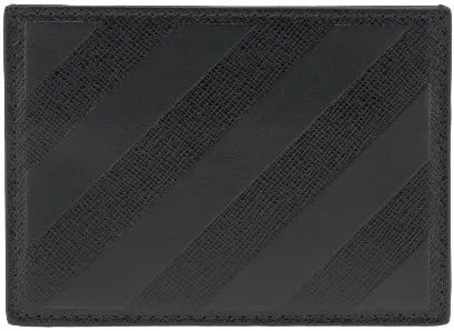 Off-White Diag Striped Card Holder