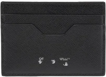 Off-White Diag Striped Card Holder