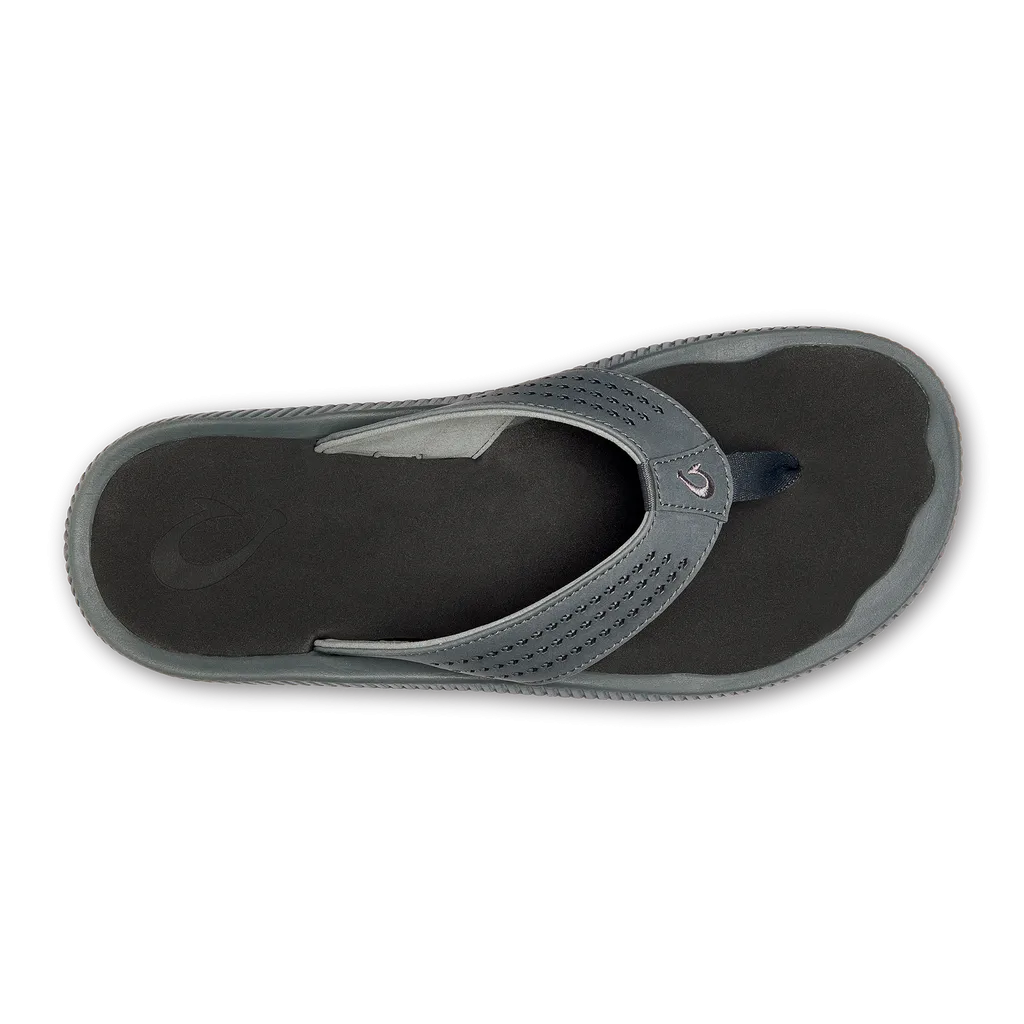 OluKai Men's Ulele in Dark Shadow/Black