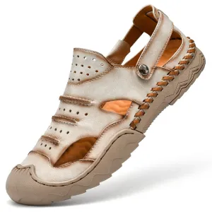 Outdoor Genuine Leather Beach Sandals