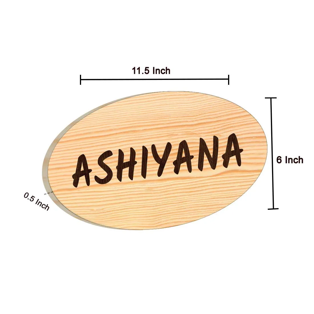 Personalized Wooden Nameplate for House Bungalow Villa Outdoor Main Gate