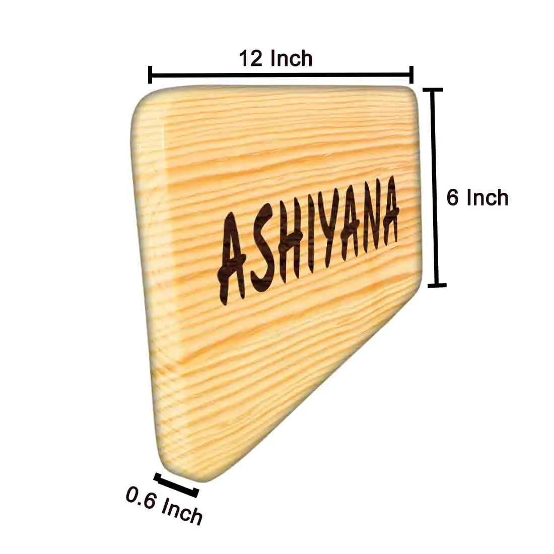 Personalized Wooden Nameplate for House Bungalow Villa Outdoor Main Gate