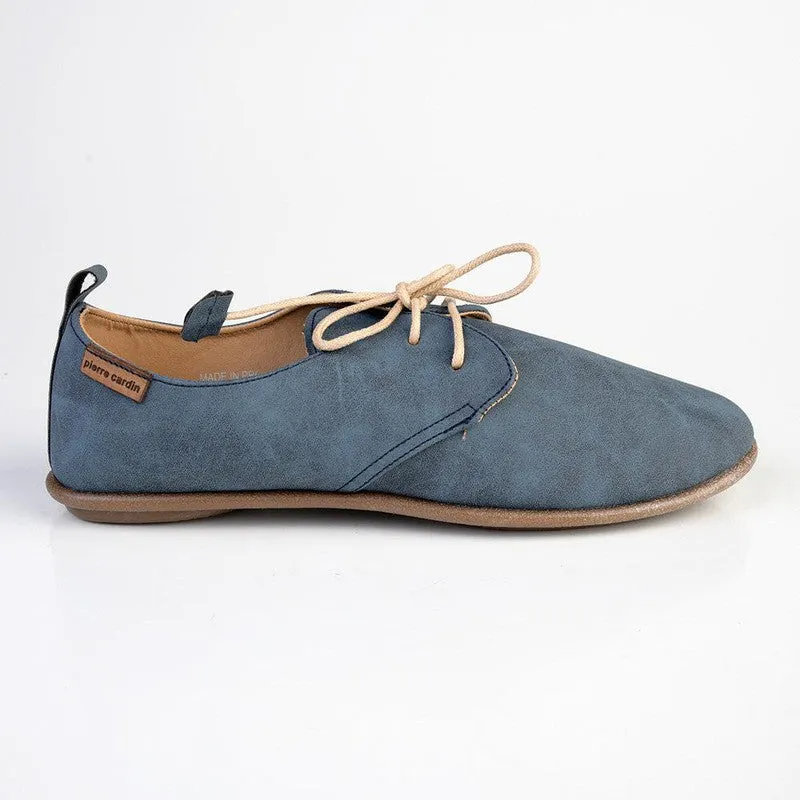 Pierre Cardin Ladies Riviera Lace Up - Denim Blue