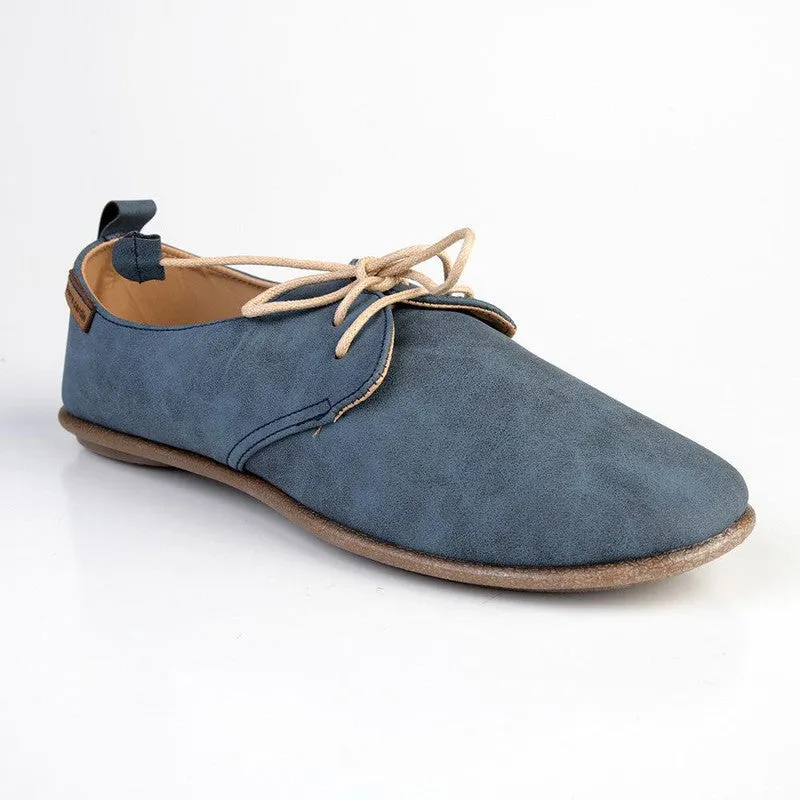 Pierre Cardin Ladies Riviera Lace Up - Denim Blue