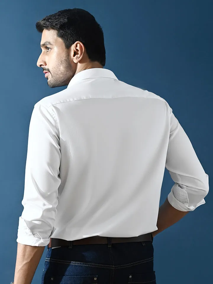 Satin Stretch Party Shirt - Zest