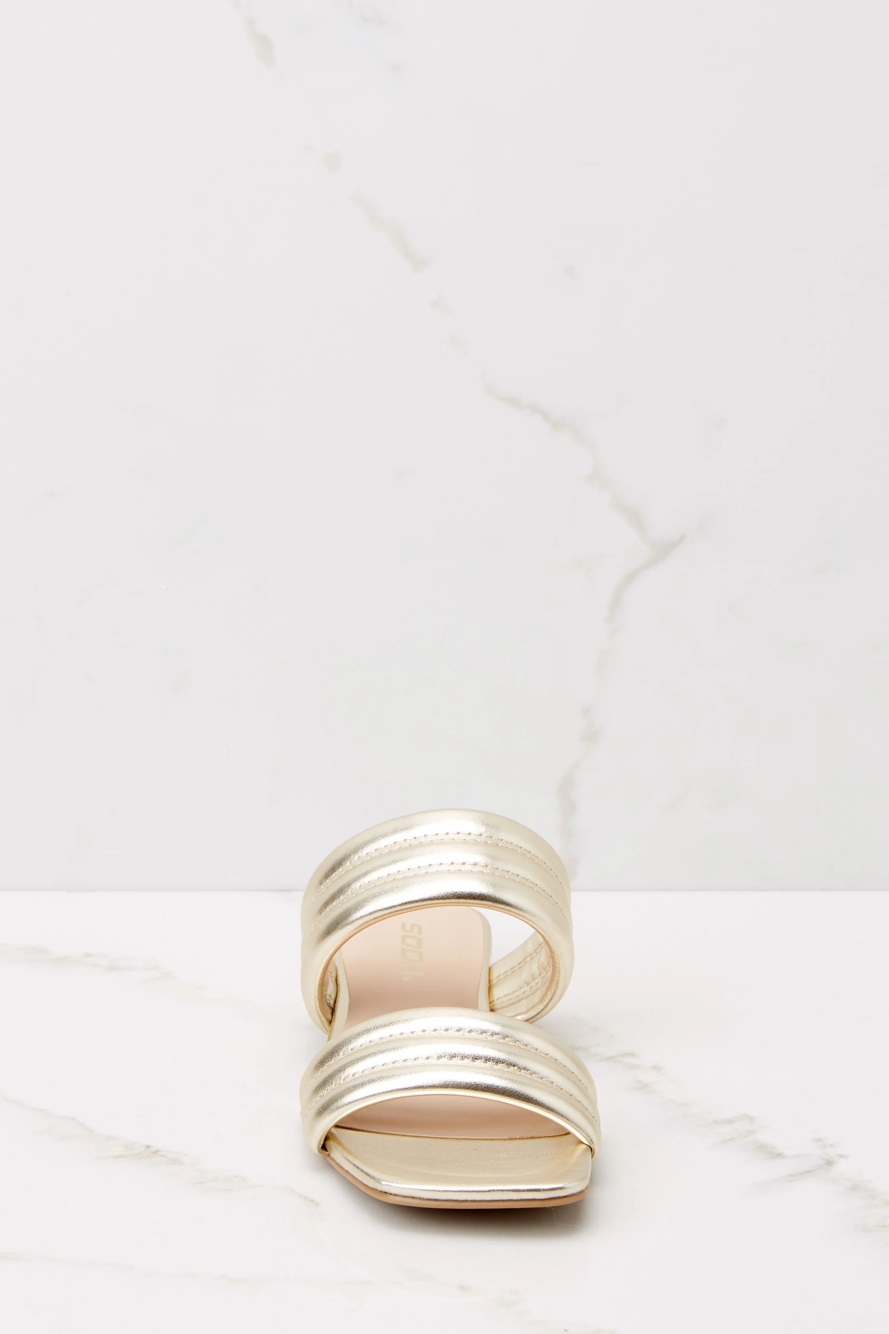 Strolling Along Gold Sandals