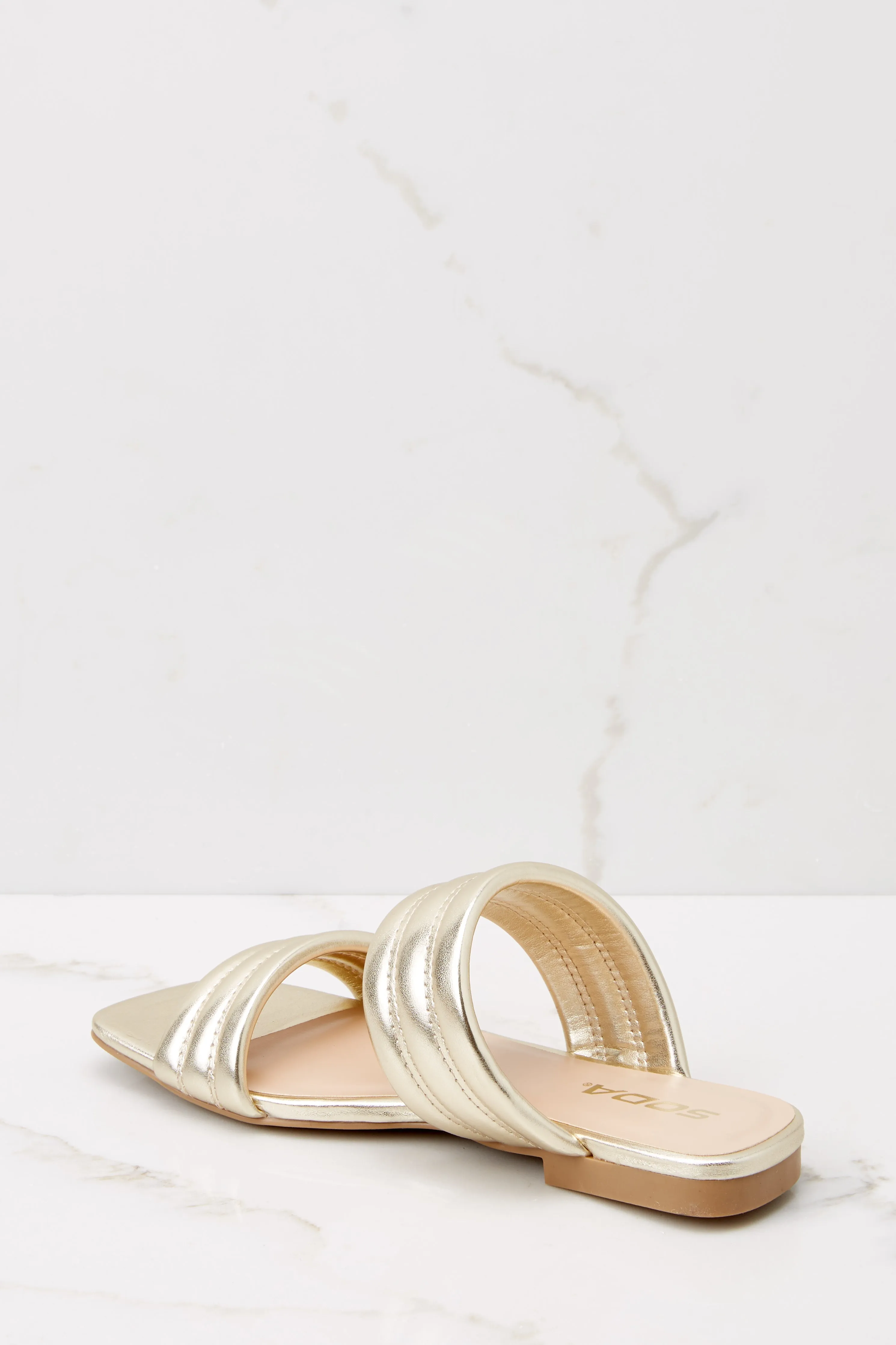 Strolling Along Gold Sandals