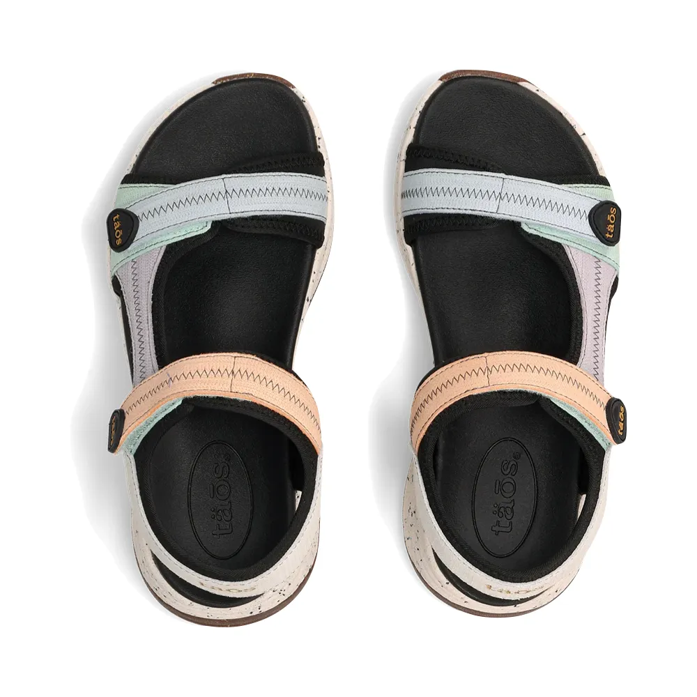 Taos Women's Super Side Sandal in Retro Embossed Multi