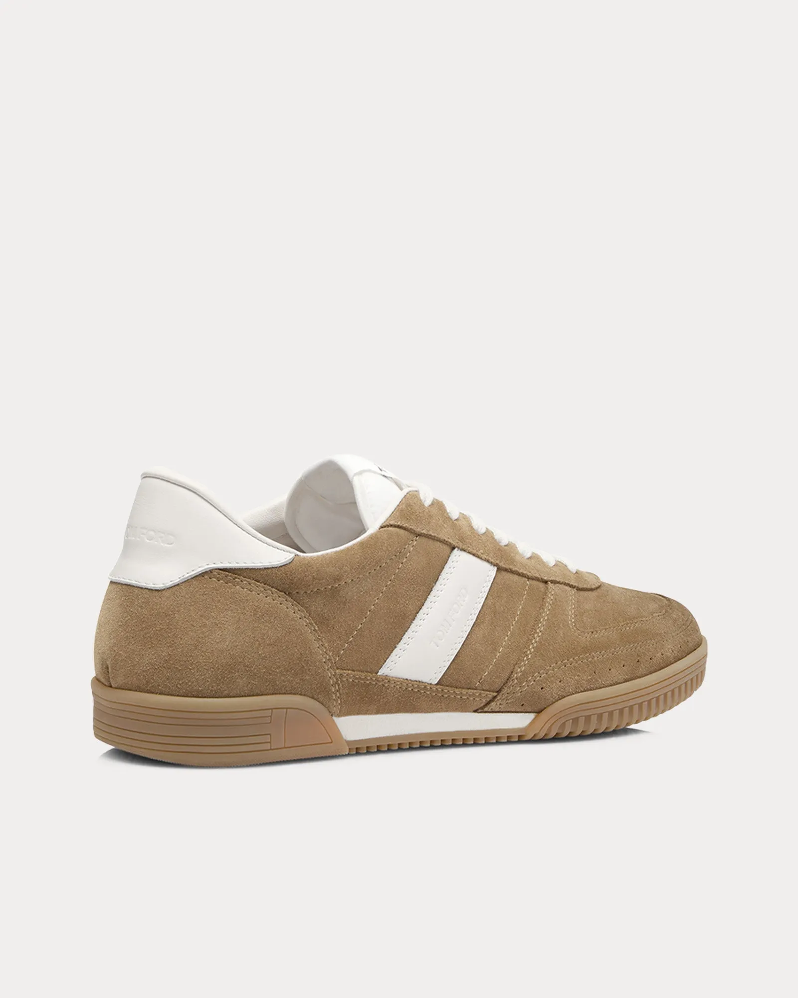 Terence Leather & Suede Tan / Amber Low Top Sneakers