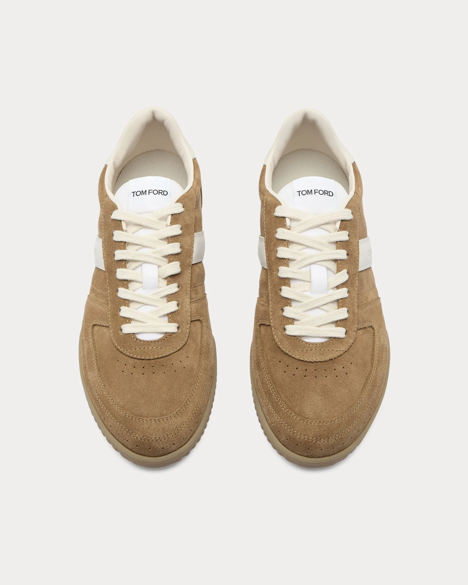 Terence Leather & Suede Tan / Amber Low Top Sneakers