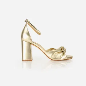 The Esther Heeled Sandal Champagne