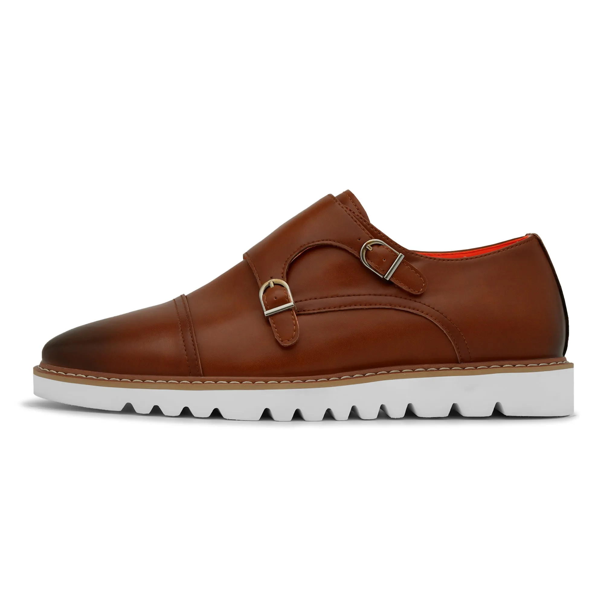 The Freshman L TAYNO Leather Monk Strap Oxford Sneaker