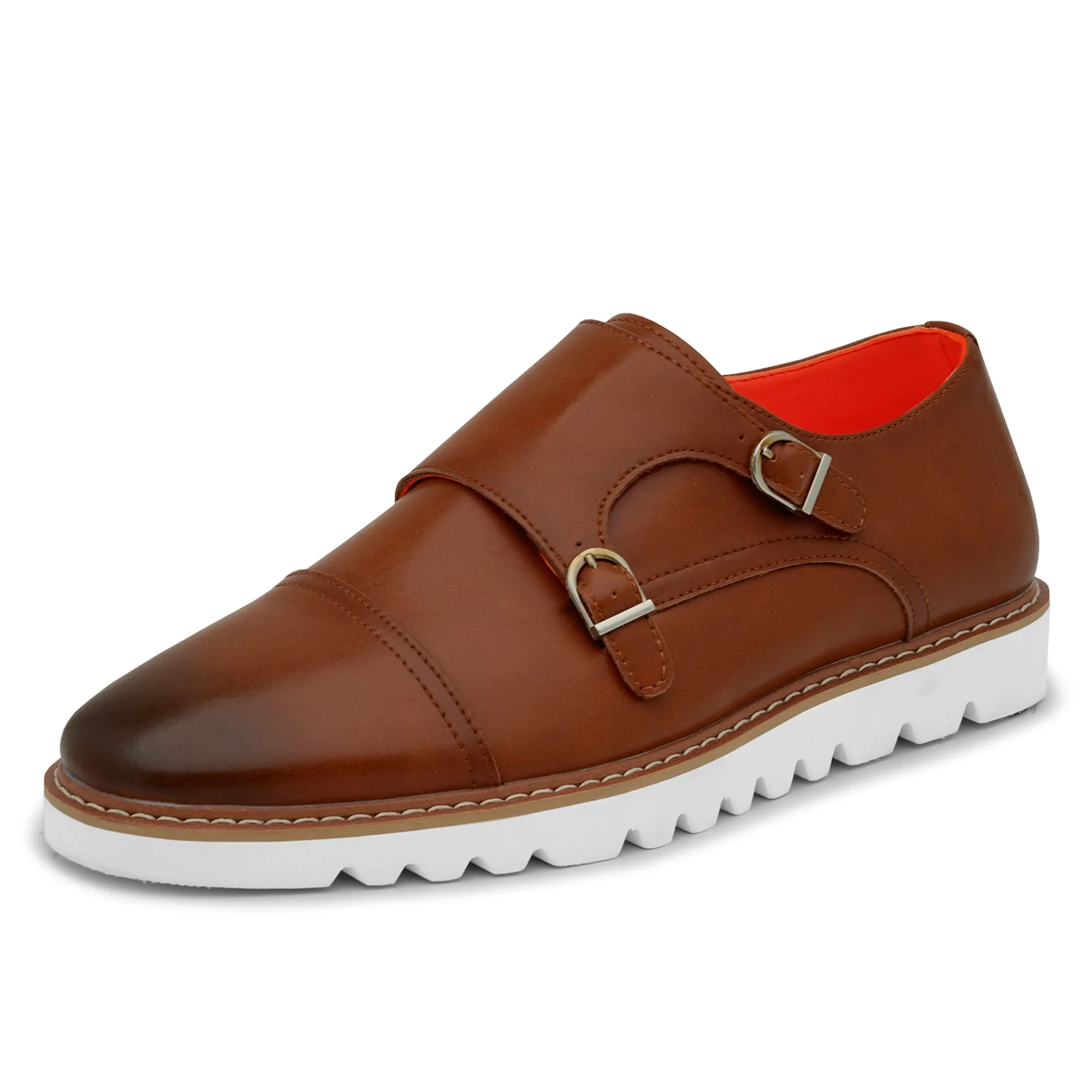 The Freshman L TAYNO Leather Monk Strap Oxford Sneaker
