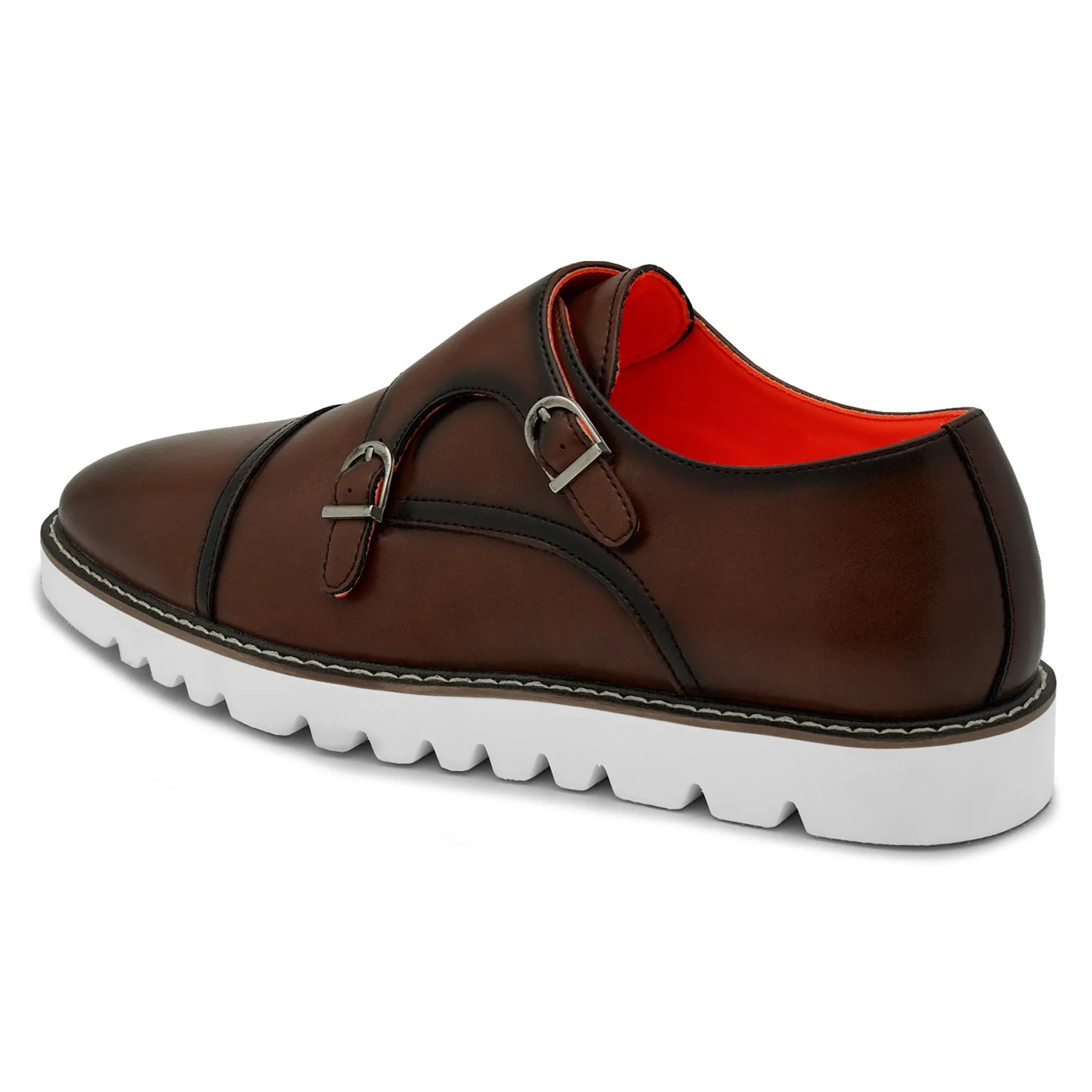 The Freshman L TAYNO Leather Monk Strap Oxford Sneaker