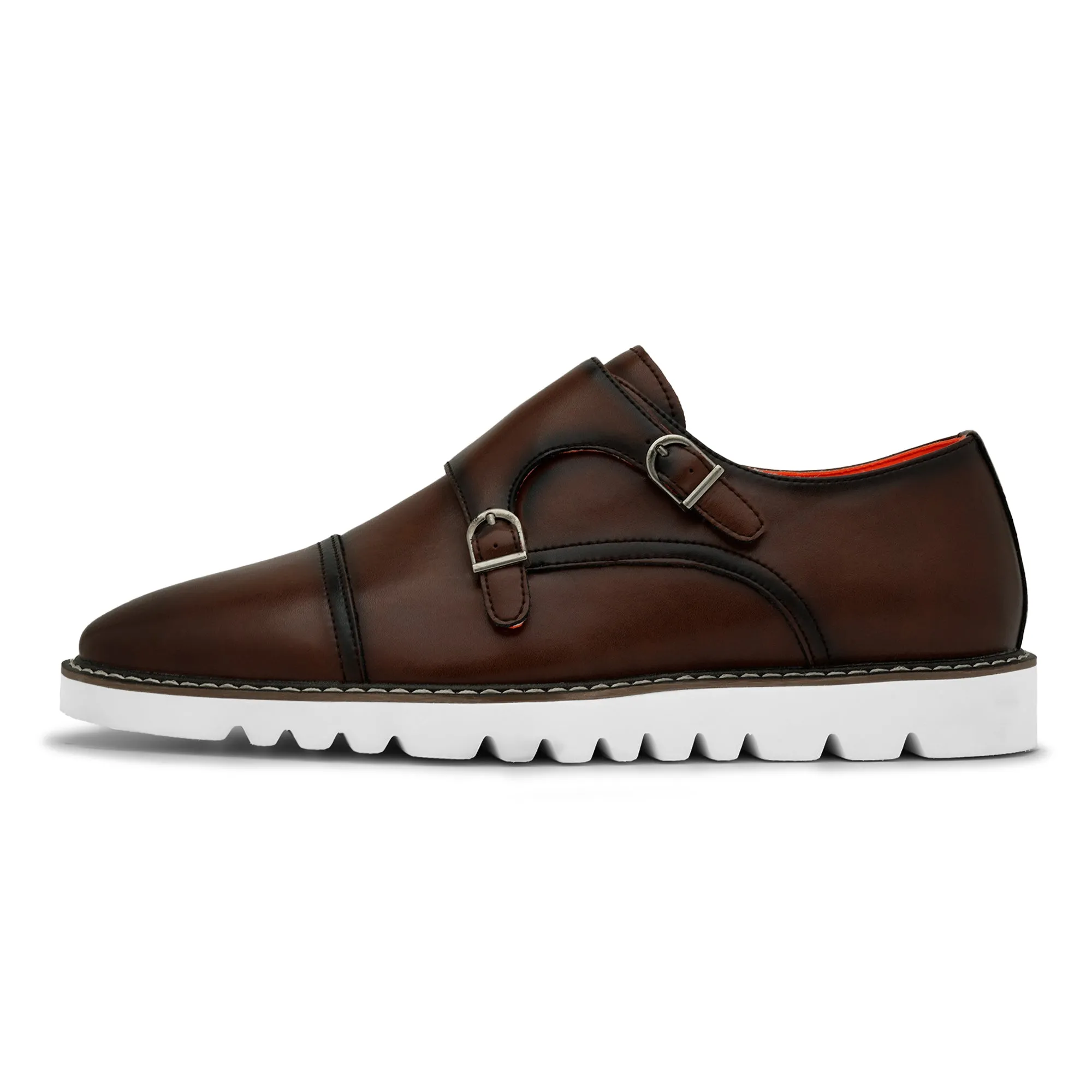 The Freshman L TAYNO Leather Monk Strap Oxford Sneaker