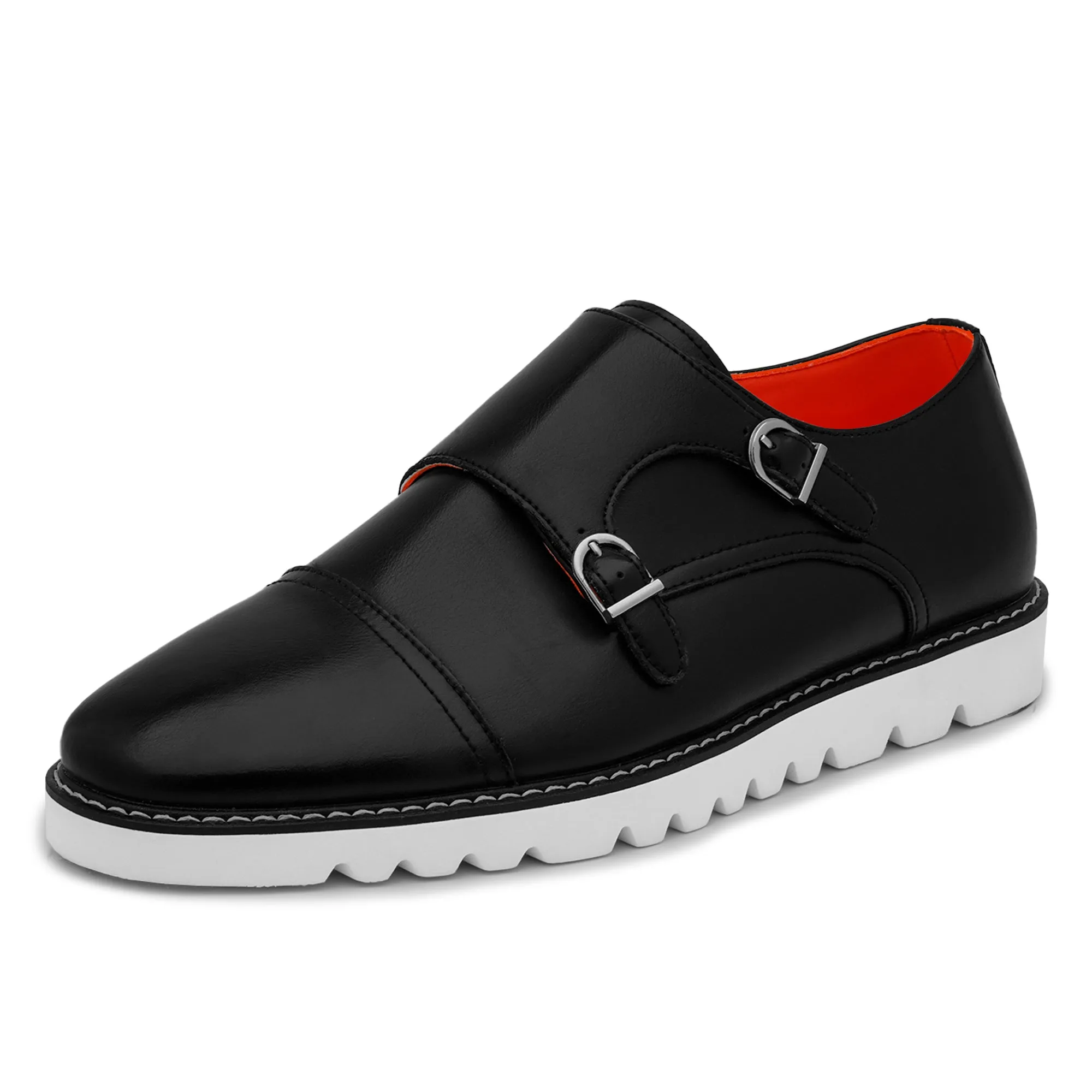 The Freshman L TAYNO Leather Monk Strap Oxford Sneaker