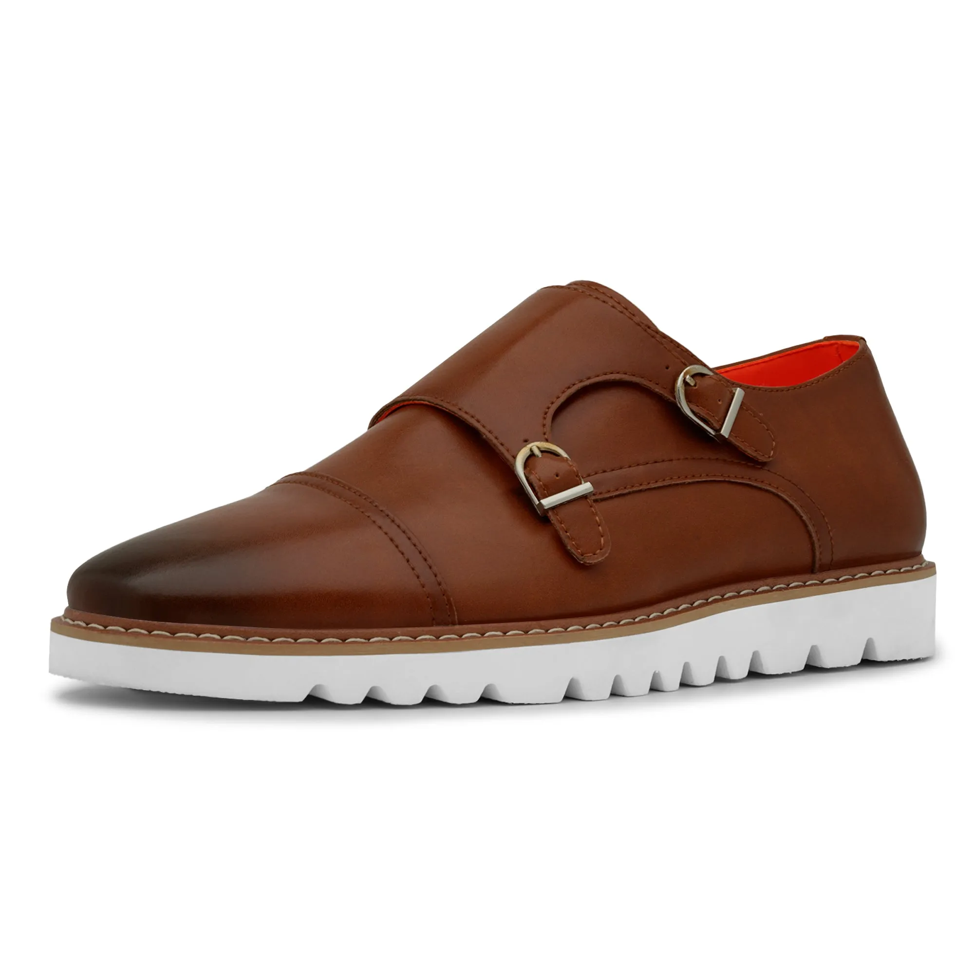 The Freshman L TAYNO Leather Monk Strap Oxford Sneaker