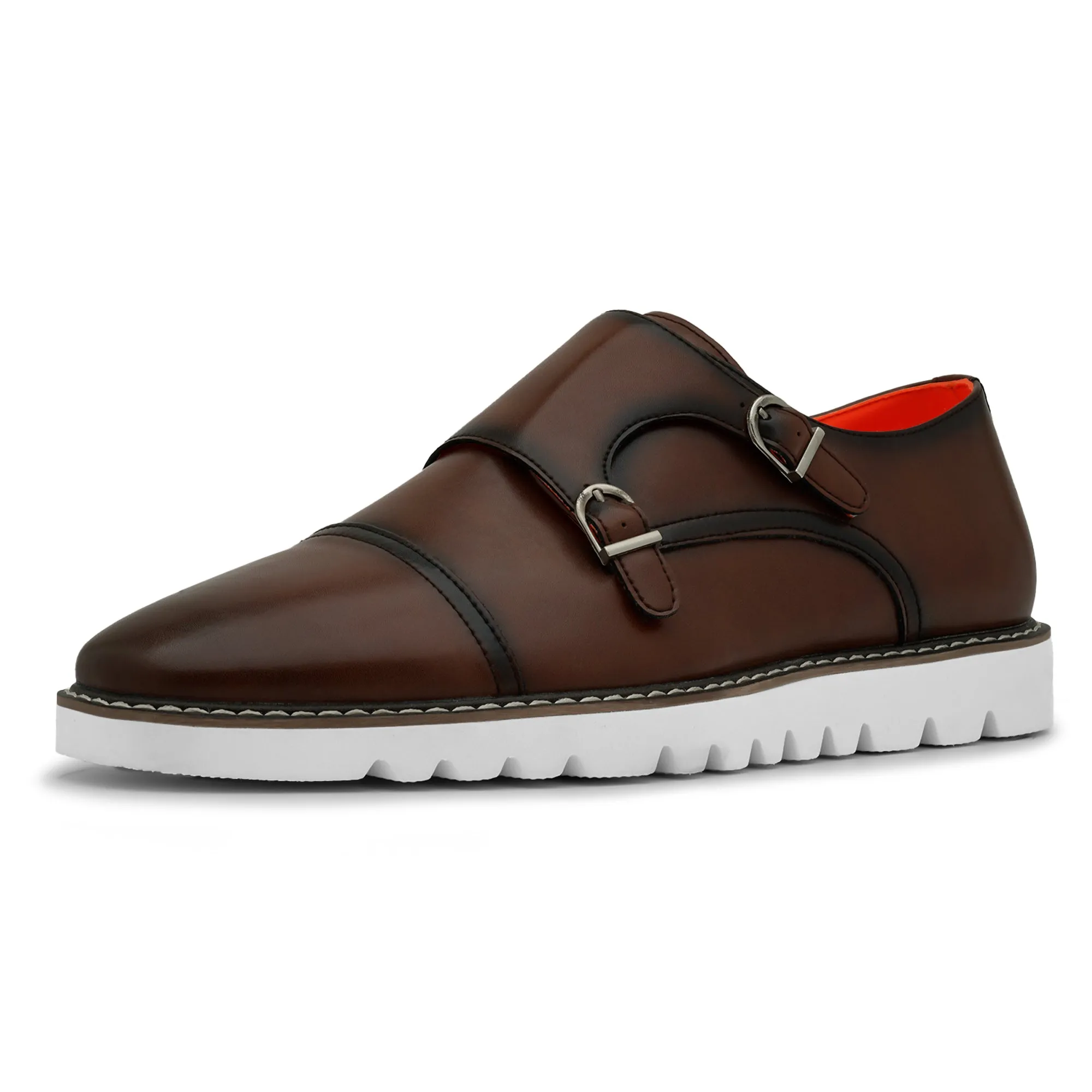 The Freshman L TAYNO Leather Monk Strap Oxford Sneaker