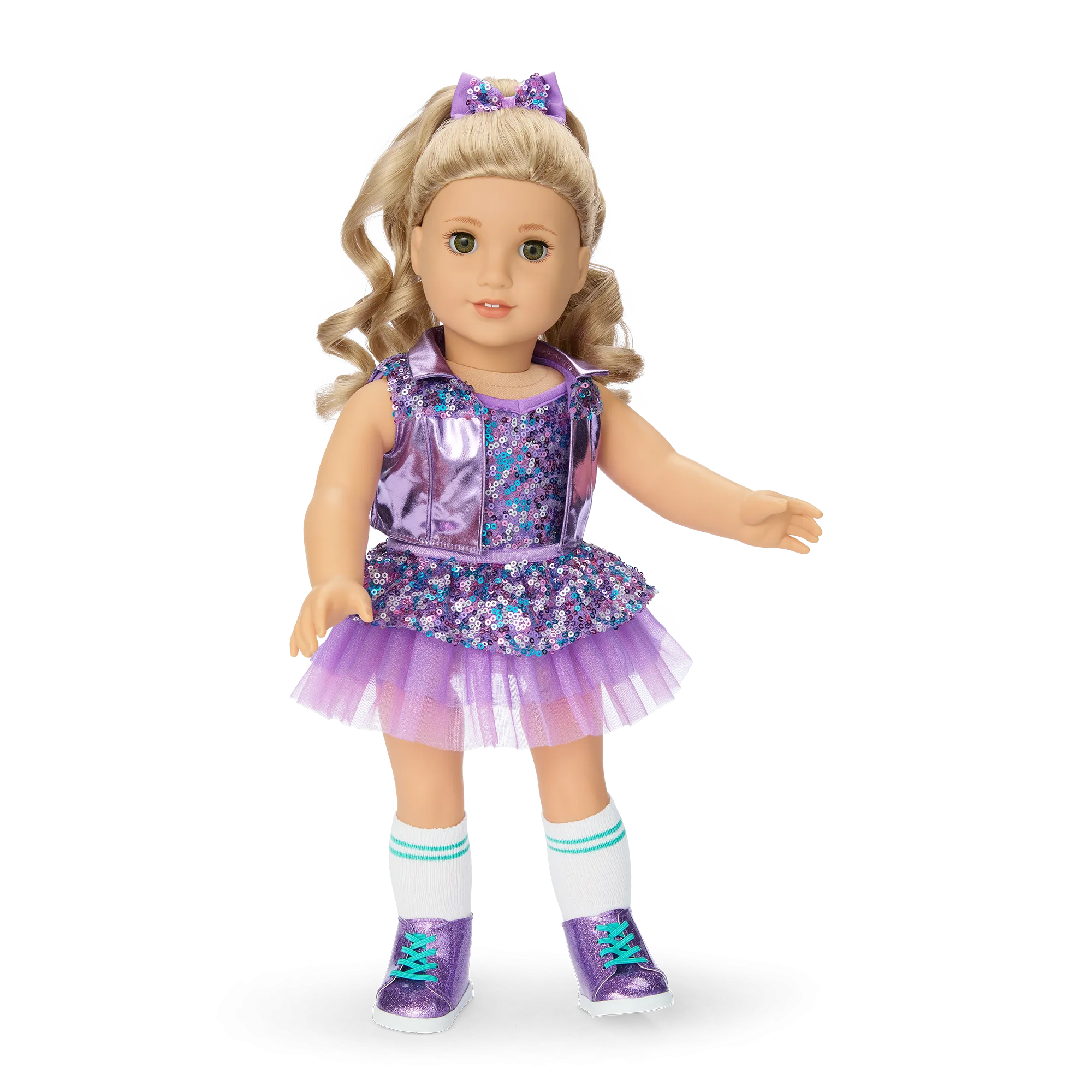 Truly Me™ #125 18-inch Doll & Practice-to-Performance Dance Set