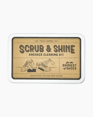 Two's Company Scrub and Shine Sneaker Cleaning Kit in Storage Tin Box