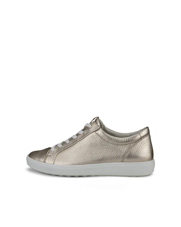 Women's Soft 7 Mono Sneaker in Pure White Gold
