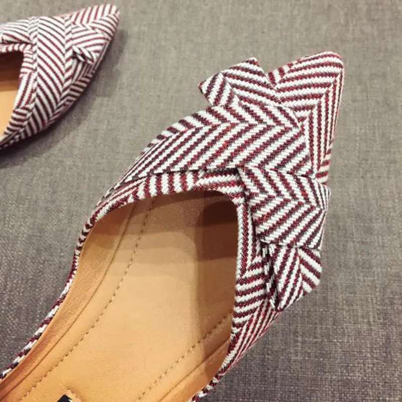 xiangtuibao  Fashion Flats for Women Shoes  Spring Summer Boat Shoes Pointed toe Casual Slip-on Shoes Elegant Ladies Footwear A1394