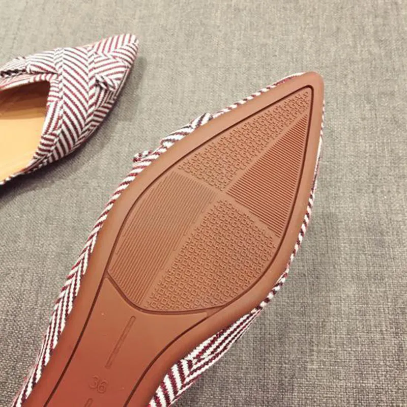 xiangtuibao  Fashion Flats for Women Shoes  Spring Summer Boat Shoes Pointed toe Casual Slip-on Shoes Elegant Ladies Footwear A1394