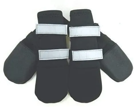 ZEEZ DOG WATERPROOF BOOTS- BLACK XXLARGE (10.3X10.3CM)